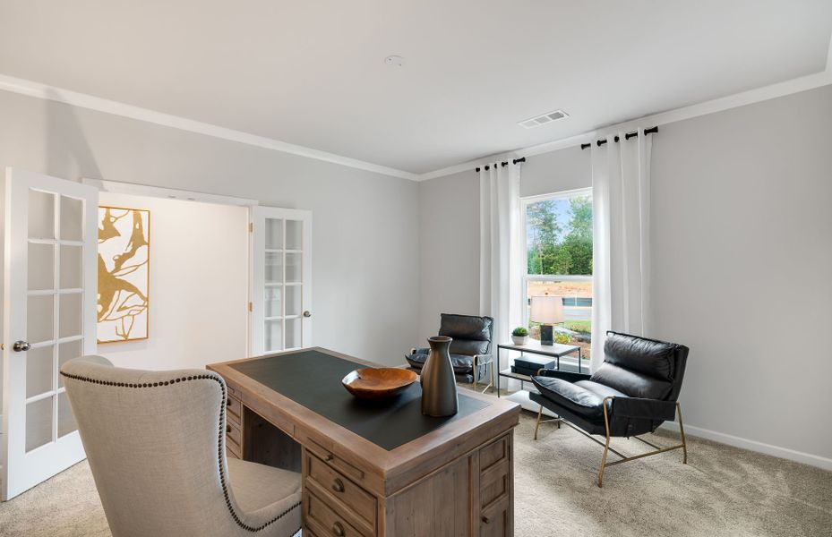 Representative furnished interior of a home built from the Rosemont by Pulte Homes in Bennett Park, Grayson (Image 49).