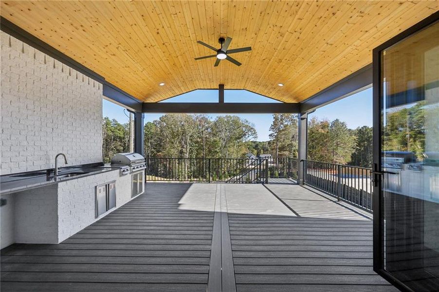 Exterior details and patio area of a home in , Buford (Image 4).