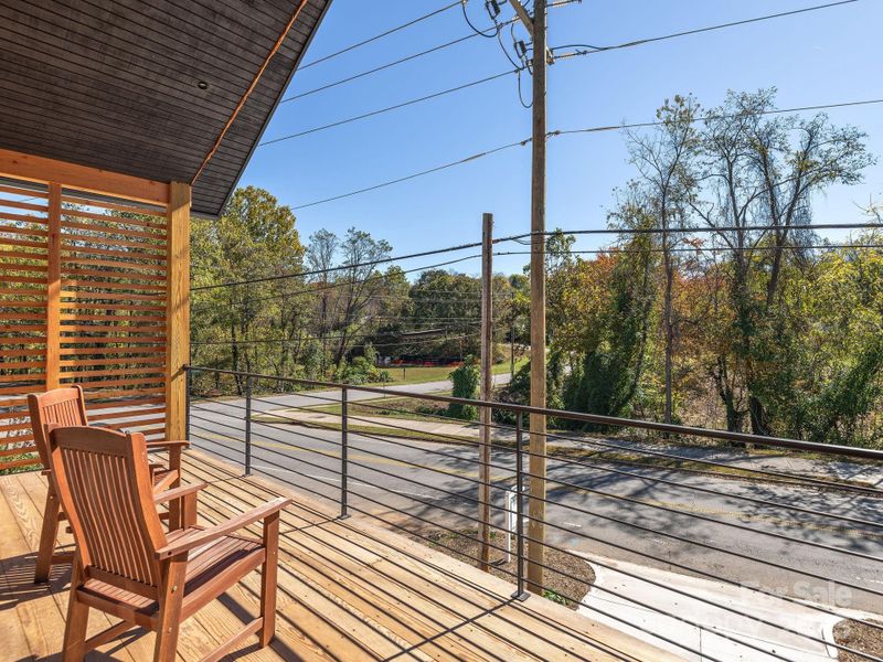 Exterior details and patio area of a home in , Asheville (Image 12). Exterior details and patio area of a home in , Asheville (Image 12).