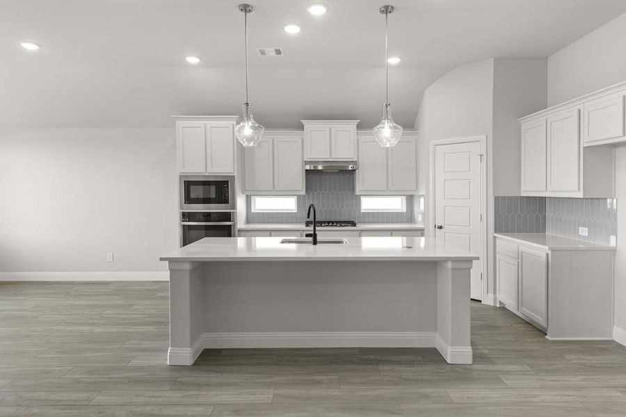 Furnished interior view inside a new home in Creekview Meadows, Pilot Point (Image 7).
