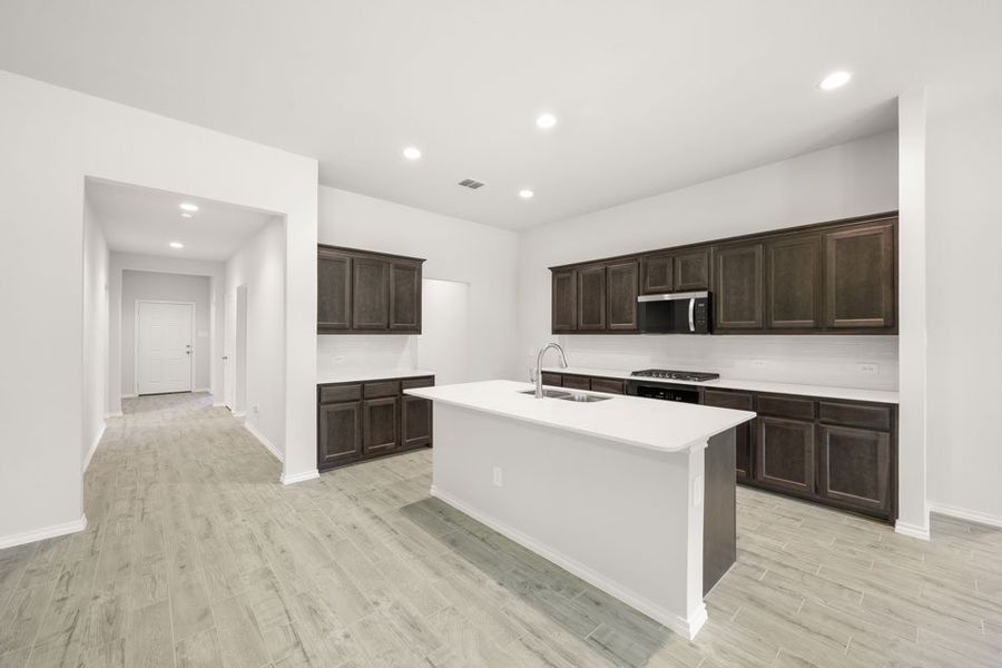 Front exterior of a new home in Stone Eagle, Azle, TX, highlighting curb appeal (Image 17). Front exterior of a new home in Stone Eagle, Azle, TX, highlighting curb appeal (Image 17).