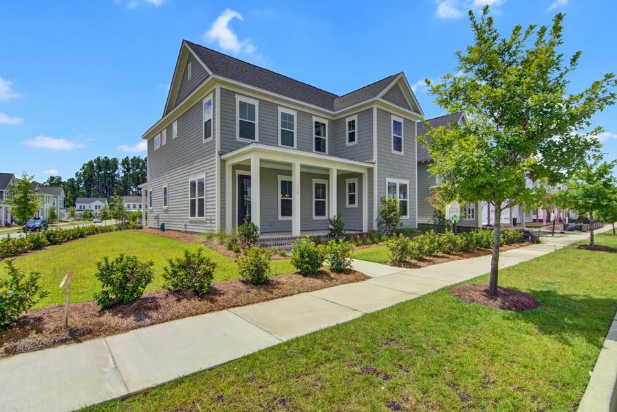 Representative exterior photo of a completed home built from the Shepard by Ashton Woods in Midtown at Nexton, Summerville, SC (Image 1).