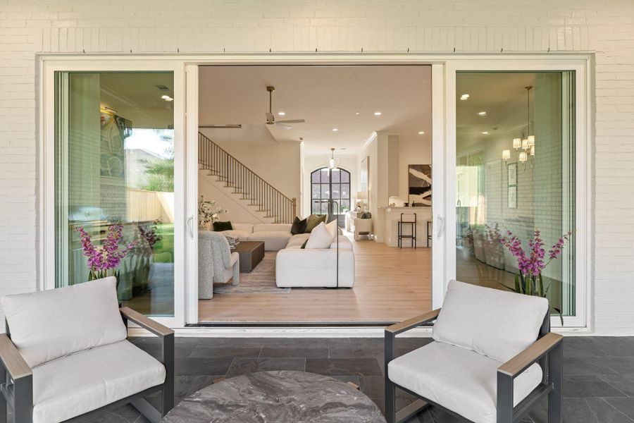 Exterior details and patio area of a home in , Houston (Image 26).