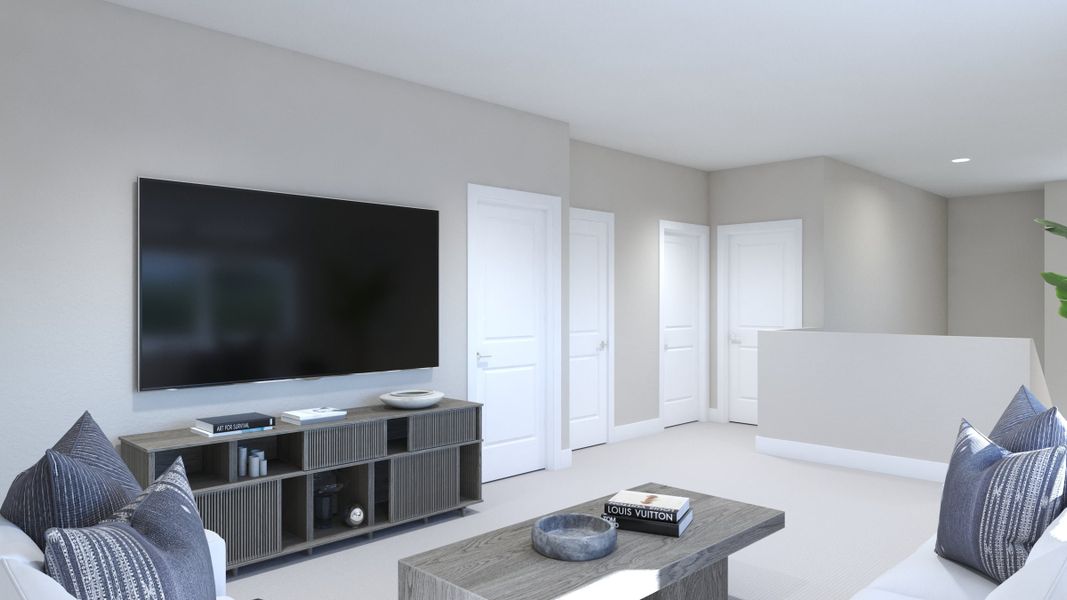 Representative furnished interior of a home built from the Vista by Risewell Homes in Cypress Bluff, Groveland (Image 9).
