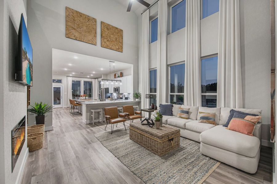 Furnished interior view inside a new home in Stillwater Ranch, Buda (Image 7).