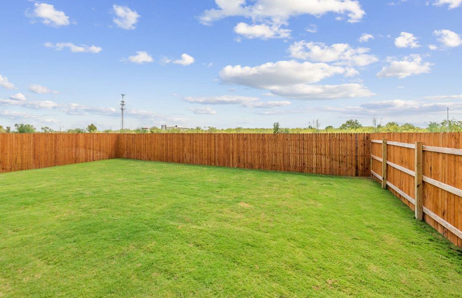 View of fenced backyard View of fenced backyard