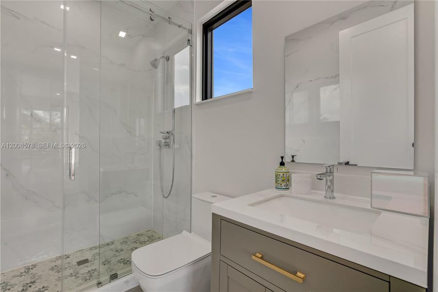 Furnished interior view inside a new home in , Surfside (Image 18).