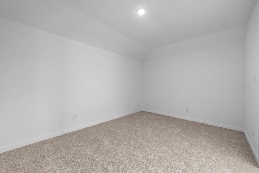 Oversized media room with prewire with surround sound. Oversized media room with prewire with surround sound.