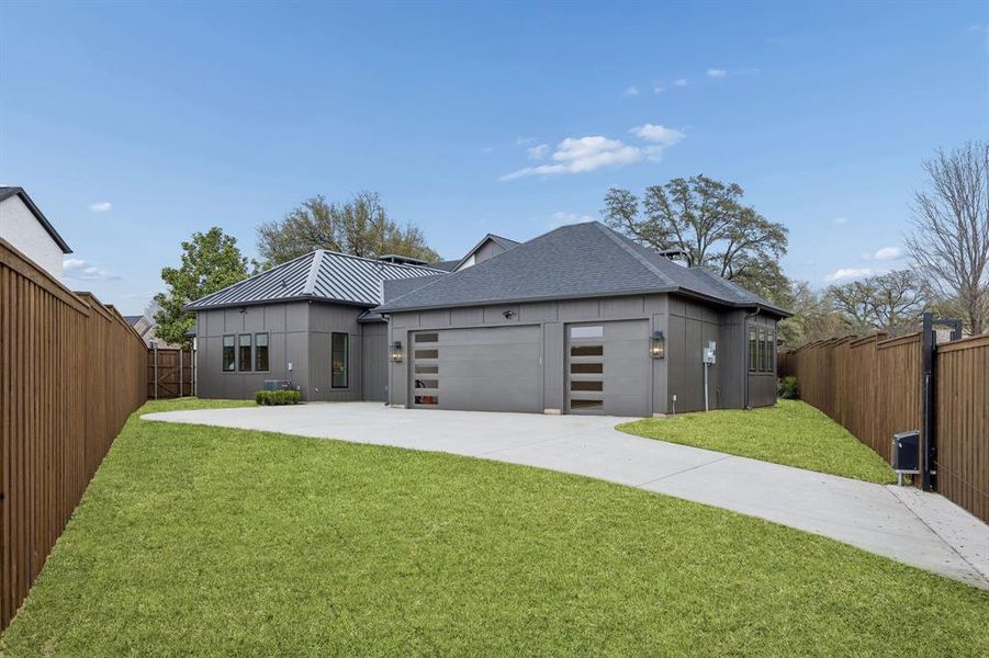 Exterior details and patio area of a home in , Dallas (Image 25). Exterior details and patio area of a home in , Dallas (Image 25).