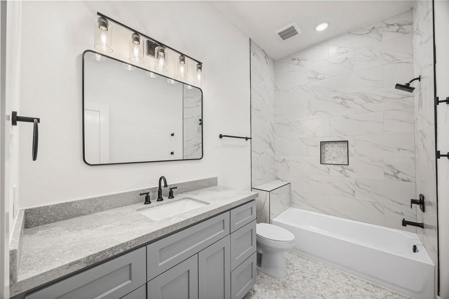 Furnished interior view inside a new home in , Houston (Image 18).