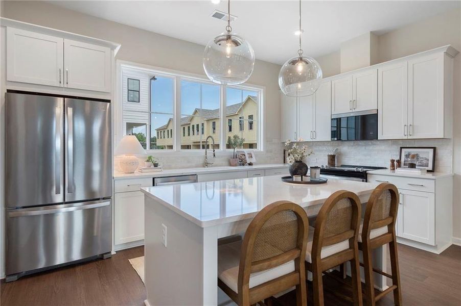 Furnished interior view inside a new home in , Alpharetta (Image 24).