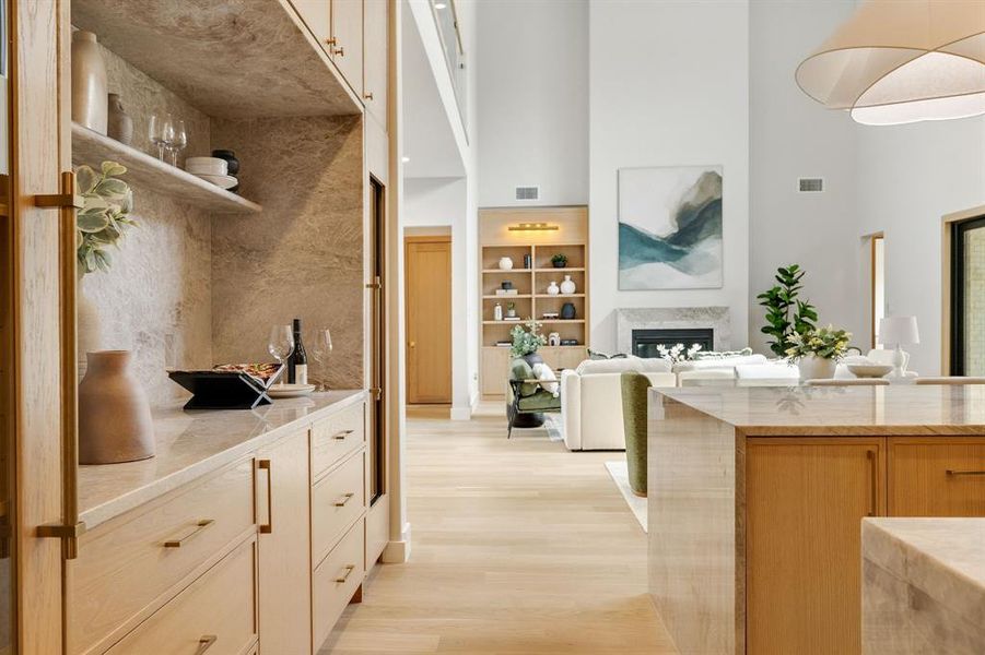 Furnished interior view inside a new home in , Dallas (Image 35).