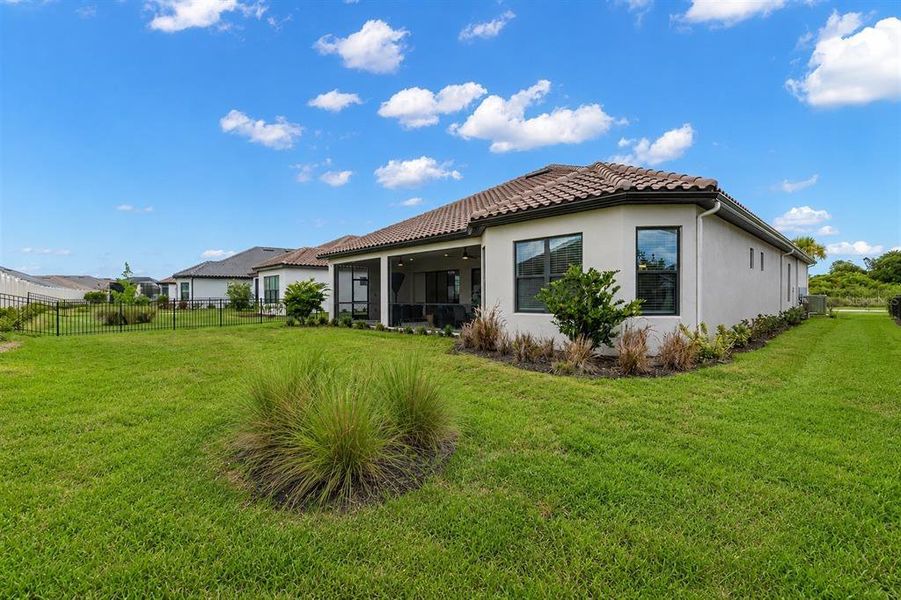 Exterior details and patio area of a home in , Wesley Chapel (Image 3). Exterior details and patio area of a home in , Wesley Chapel (Image 3).