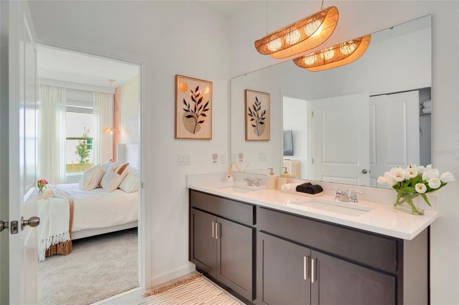 Furnished interior view inside a new home in Solara Resort, Kissimmee (Image 9).