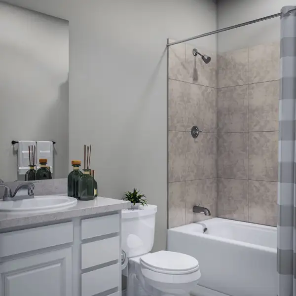 Representative furnished interior of a home built from the Blanco by Tri Pointe Homes in Mason Woods, Cypress (Image 12).