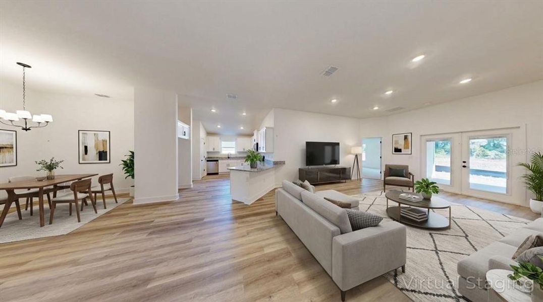 Furnished interior view inside a new home in , Alachua (Image 7).