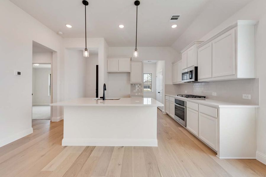 Representative furnished interior of a home built from the Granary by Pacesetter Homes in La Terra at Uptown Celina, Celina (Image 4).