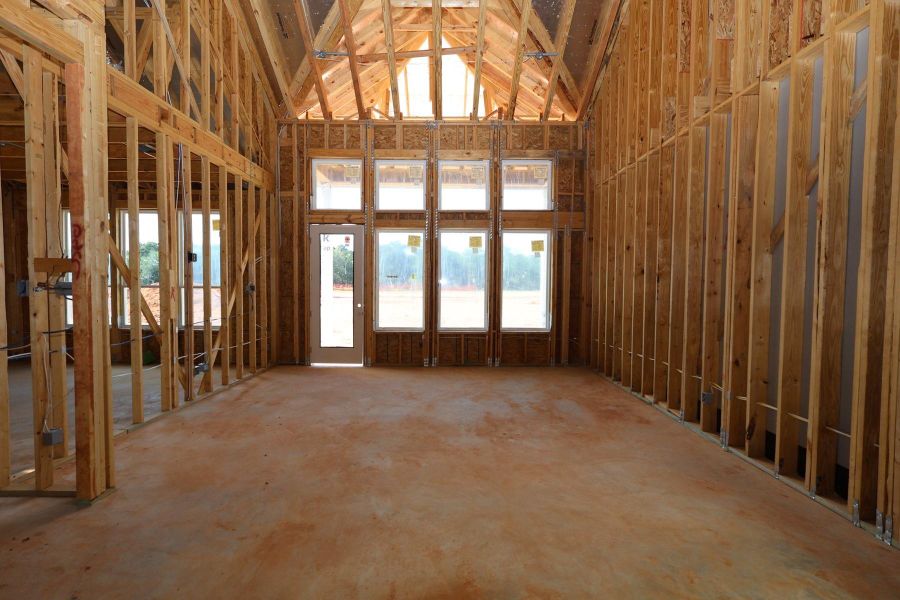 In-progress construction of a new home in Clopton Farms, Montgomery, TX (Image 4).