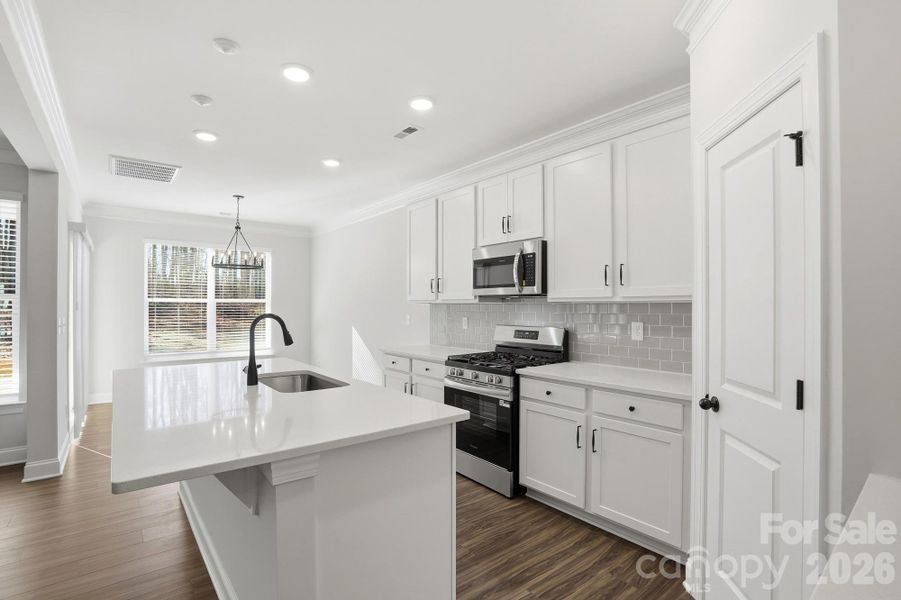 Furnished interior view inside a new home in Villas at Prestwick, Mooresville (Image 8).