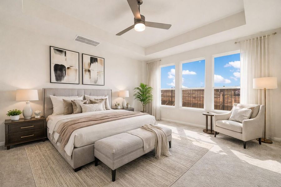 *Virtually Staged Primary Bed*