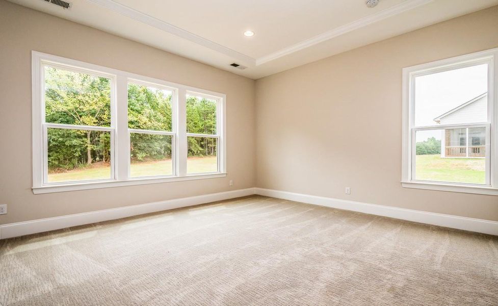 Representative unfurnished interior of a home built from the Berkeley by Greybrook Homes in Harbor Watch, Statesville (Image 38).