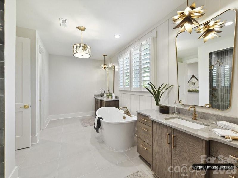 Furnished interior view inside a new home in , Charlotte (Image 7).