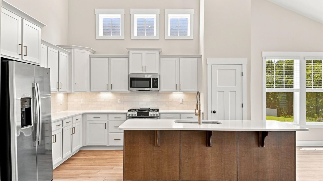 Expansive kitchen offering exceptional workspace and effortless flow to adjacent living areas in Spartanburg, SC