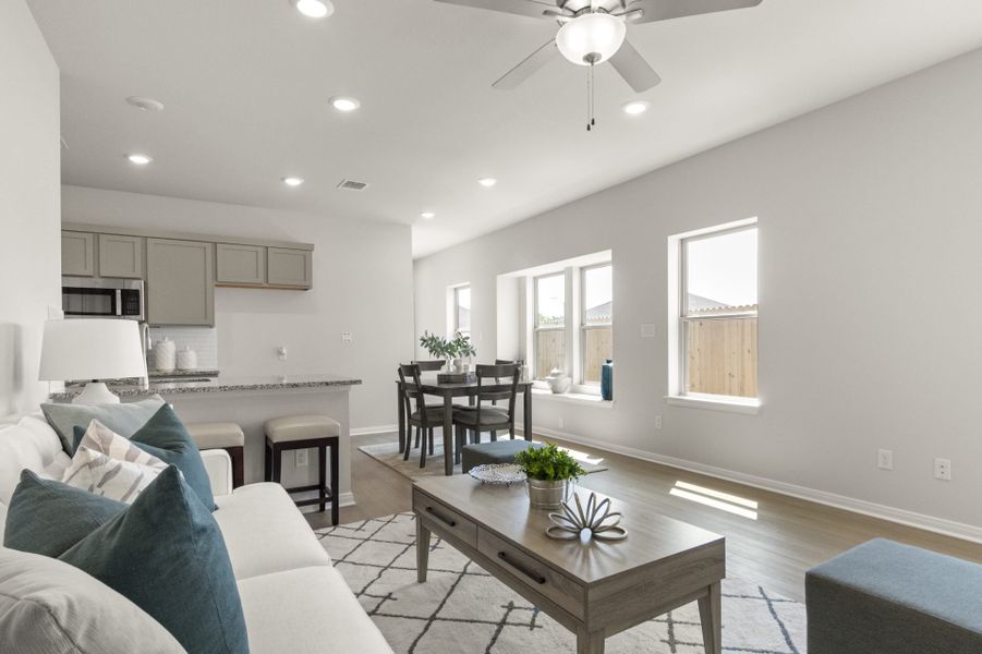Furnished interior view inside a new home in Blanco Vista, San Marcos (Image 17).