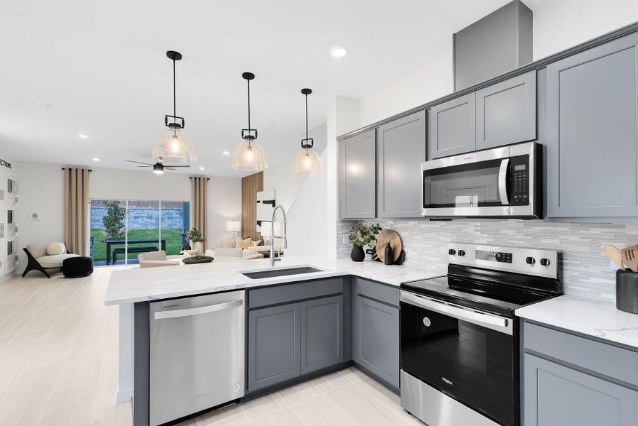 Furnished interior view inside a new home in Oviedo Square, Oviedo (Image 4).