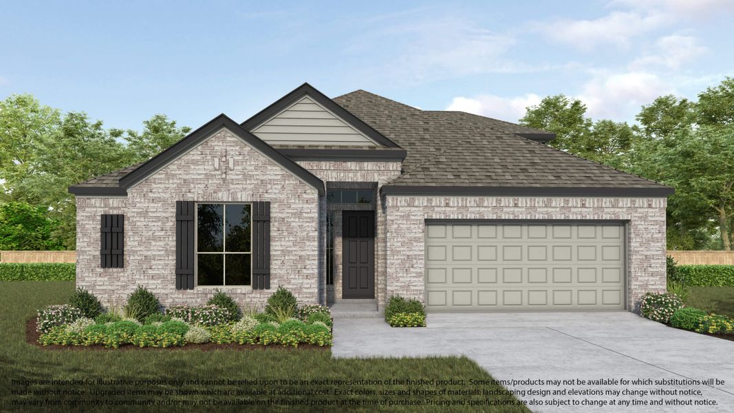 Representative exterior photo of a completed home built from the 622 by Long Lake Ltd. in Briarwood Crossing, Rosenberg, TX (Image 5). Representative exterior photo of a completed home built from the 622 by Long Lake Ltd. in Briarwood Crossing, Rosenberg, TX (Image 5).