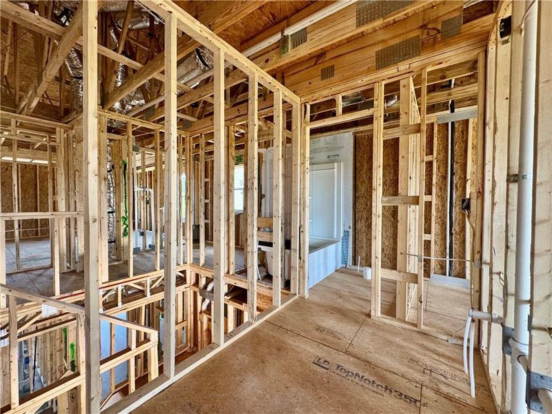 In-progress construction of a new home in Eastlyn Crossing, Flowery Branch, GA (Image 18). In-progress construction of a new home in Eastlyn Crossing, Flowery Branch, GA (Image 18).