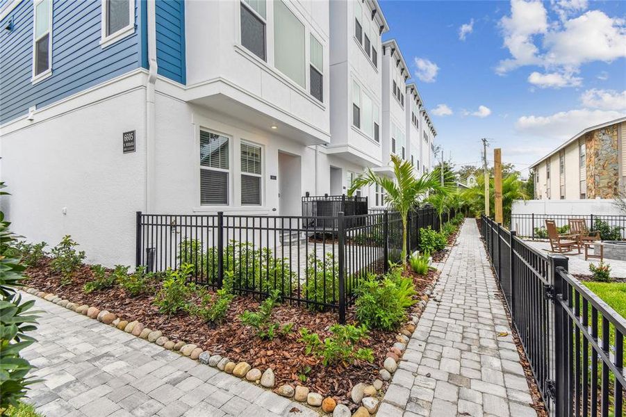 Exterior details and patio area of a home in Apex at Seminole Heights, Tampa (Image 28). Exterior details and patio area of a home in Apex at Seminole Heights, Tampa (Image 28).