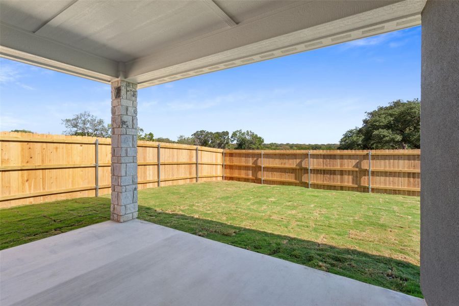 Exterior details and patio area of a home in , Belton (Image 3).