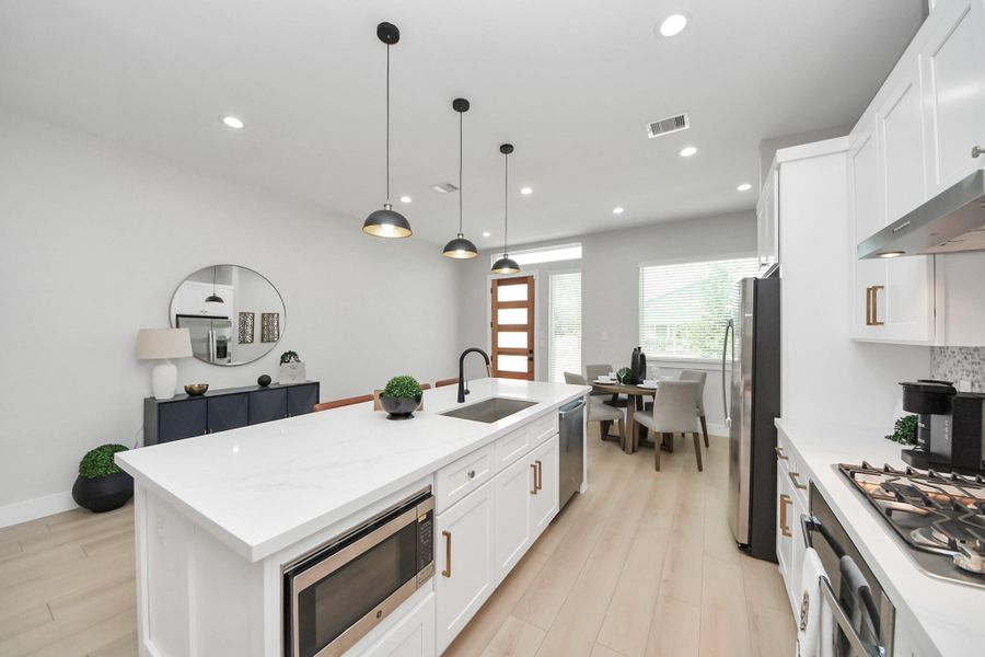 Furnished interior view inside a new home in , Houston (Image 4). Furnished interior view inside a new home in , Houston (Image 4).