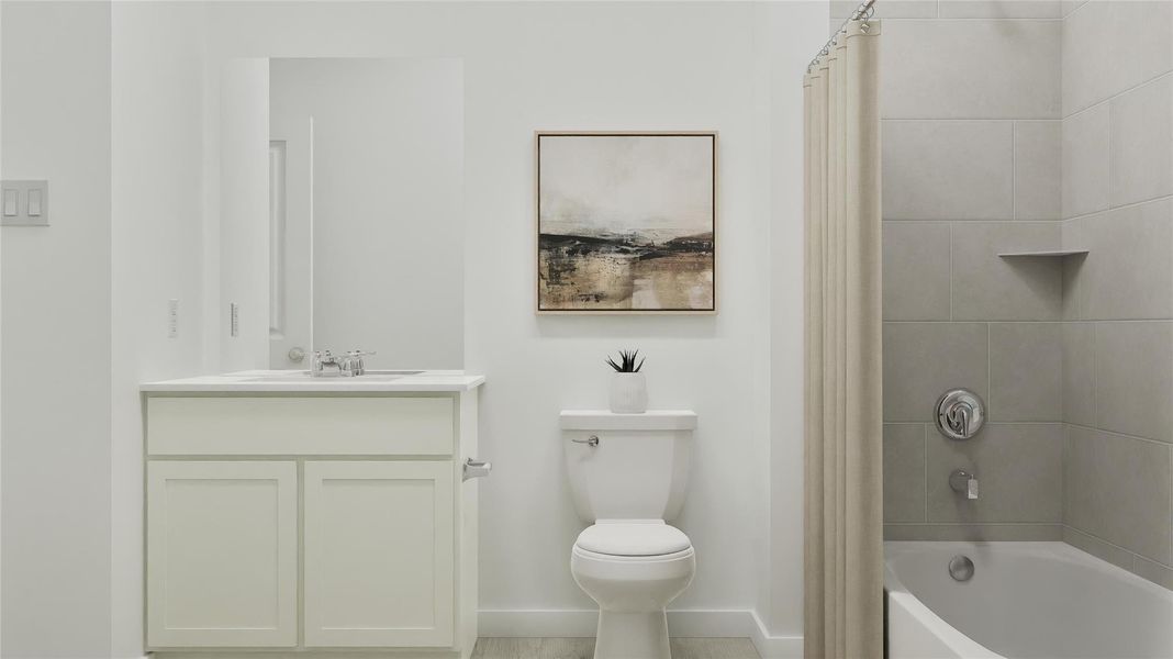 Furnished interior view inside a new home in , Hutto (Image 33).