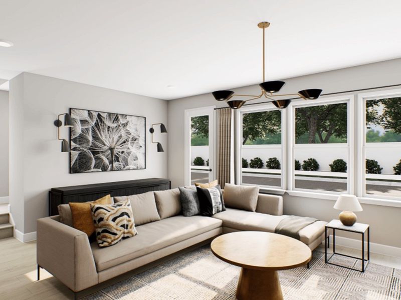 Representative furnished interior of a home built from the Knight by Tri Pointe Homes in Camryn at Southbridge, Fort Mill (Image 4).