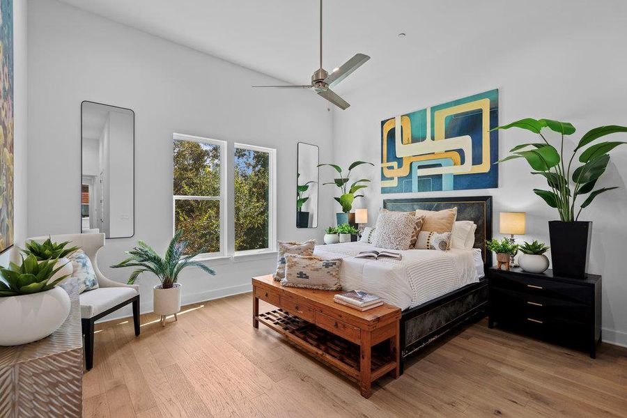 Furnished interior view inside a new home in Bluebonnet Lofts, Austin (Image 18).