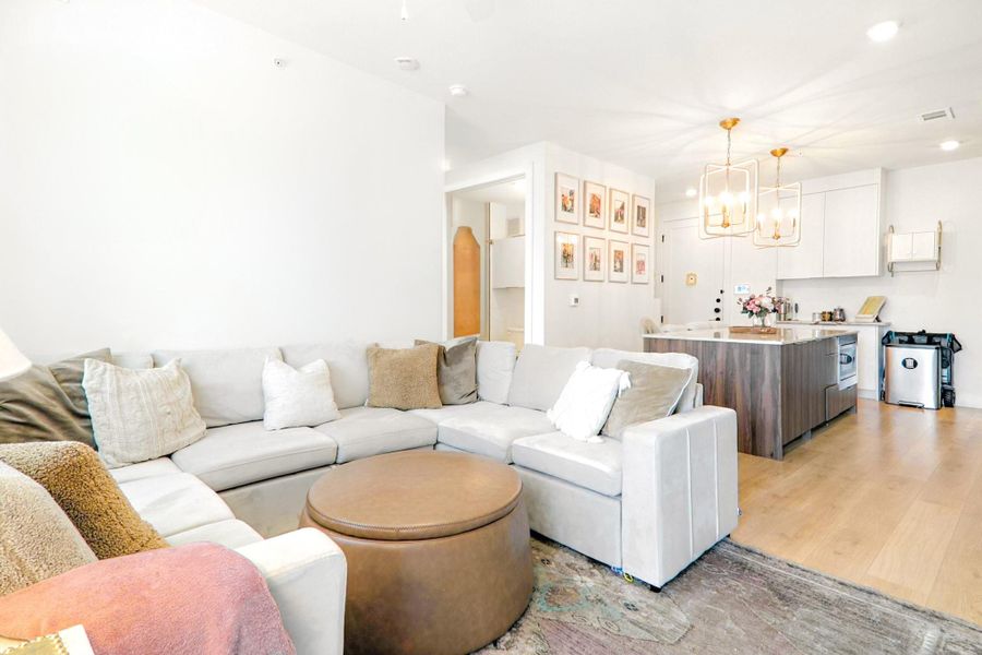 Furnished interior view inside a new home in Parkside at Mueller, Austin (Image 16).