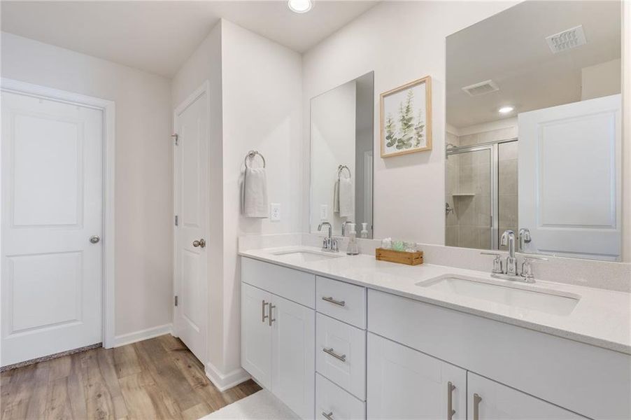 Furnished interior view inside a new home in Willowcrest Townhomes, Mableton (Image 17).