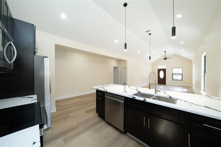 Furnished interior view inside a new home in , Dallas (Image 10).