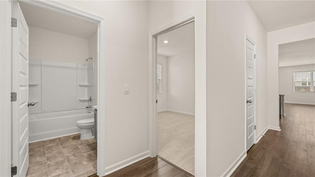Spacious, unfurnished interior of a new home in The Reserve at Calcutta, Stockbridge (Image 28). Spacious, unfurnished interior of a new home in The Reserve at Calcutta, Stockbridge (Image 28).