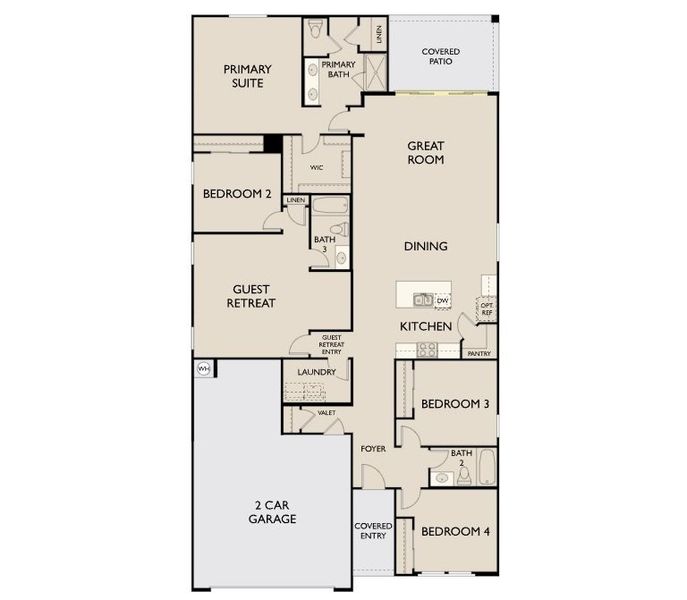 Sunflower floorplan - Lot 377