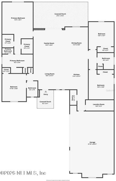 2D floor plan layout of this home in , Palm Coast, FL (Image 4). 2D floor plan layout of this home in , Palm Coast, FL (Image 4).
