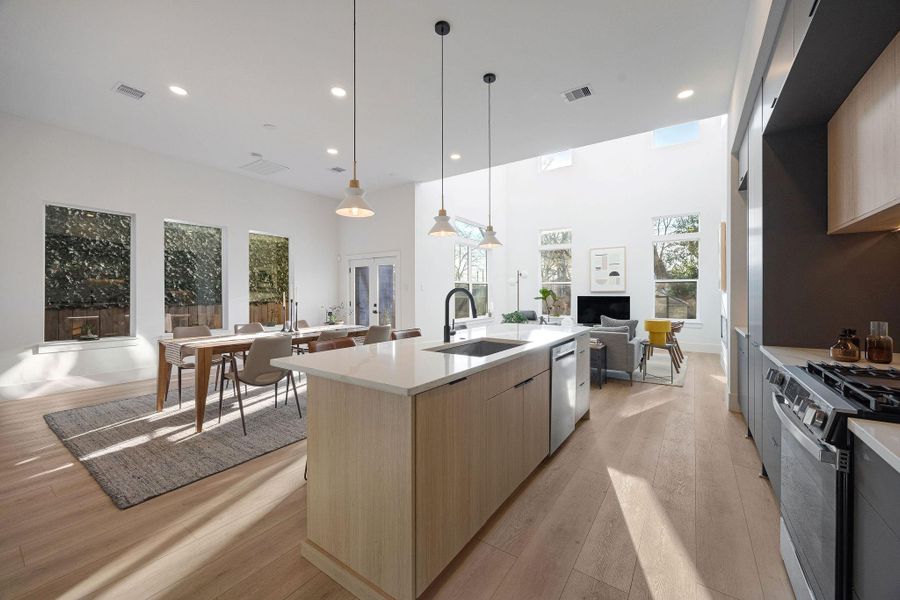 Furnished interior view inside a new home in , Houston (Image 18). Furnished interior view inside a new home in , Houston (Image 18).