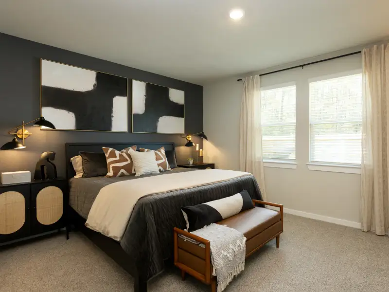 Furnished interior view inside a new home in Granger Pointe - Traditional Series, Conroe (Image 10). Furnished interior view inside a new home in Granger Pointe - Traditional Series, Conroe (Image 10).