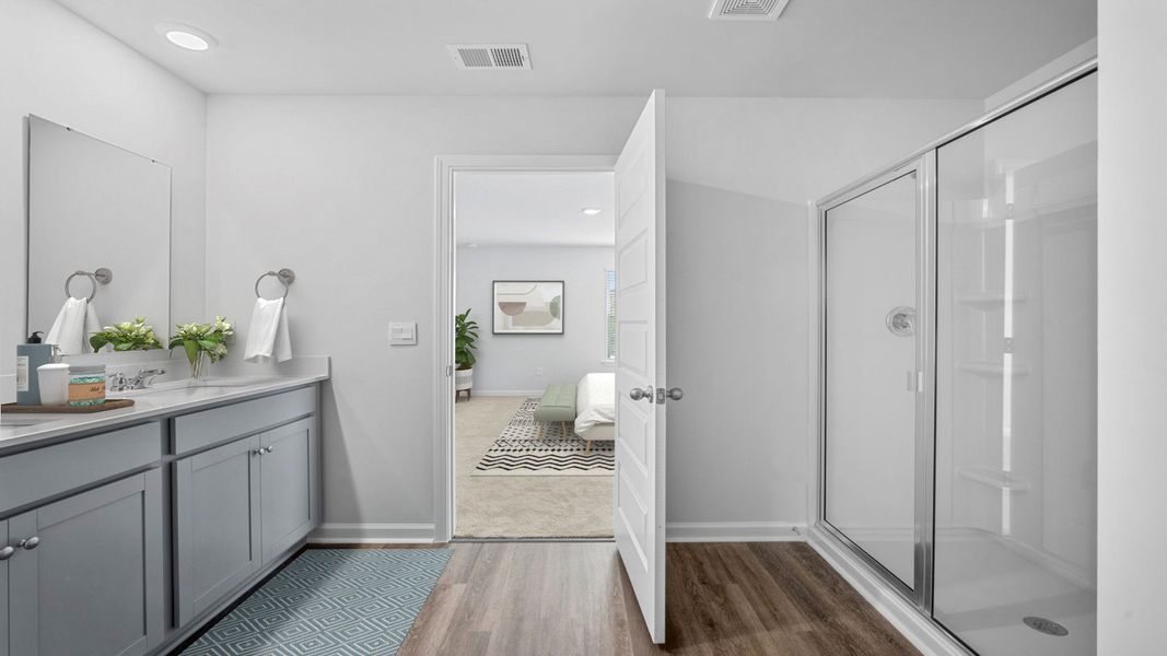 Furnished interior view inside a new home in The Groves at Bees Creek, Ridgeland (Image 30).