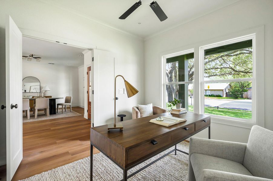 Furnished interior view inside a new home in , Austin (Image 35).