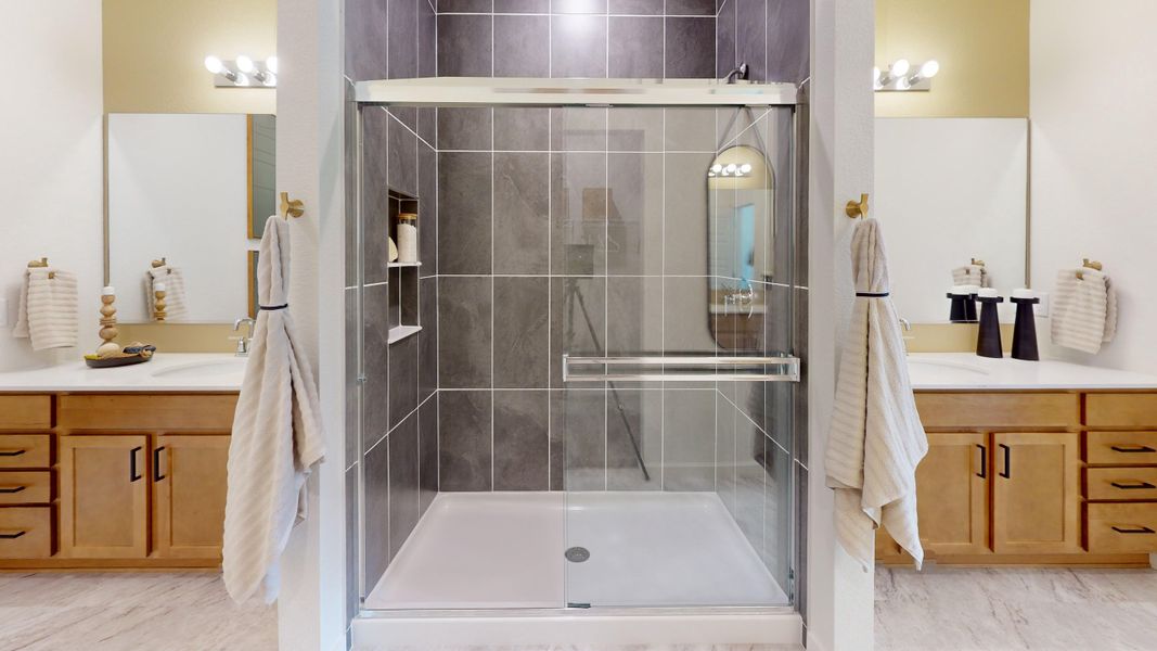 Representative furnished interior of a home built from the Somerset by Baessler Homes in Union Colony West, Evans (Image 13).