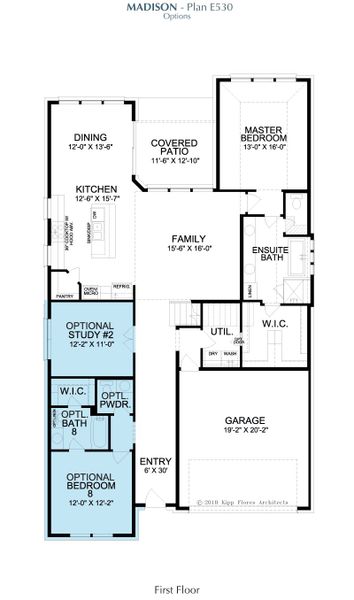 2D floor plan layout for the Madison by Landon Homes in Fields - East Village, Frisco, TX (Image 7). 2D floor plan layout for the Madison by Landon Homes in Fields - East Village, Frisco, TX (Image 7).