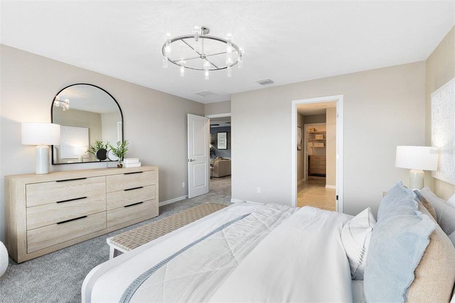 Furnished interior view inside a new home in Parkside Trails, Clermont (Image 21).